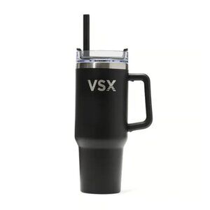 Victoria's Secret VSX 2024 stainless steel 40 oz TUMBLER straw black NEW IN BOX